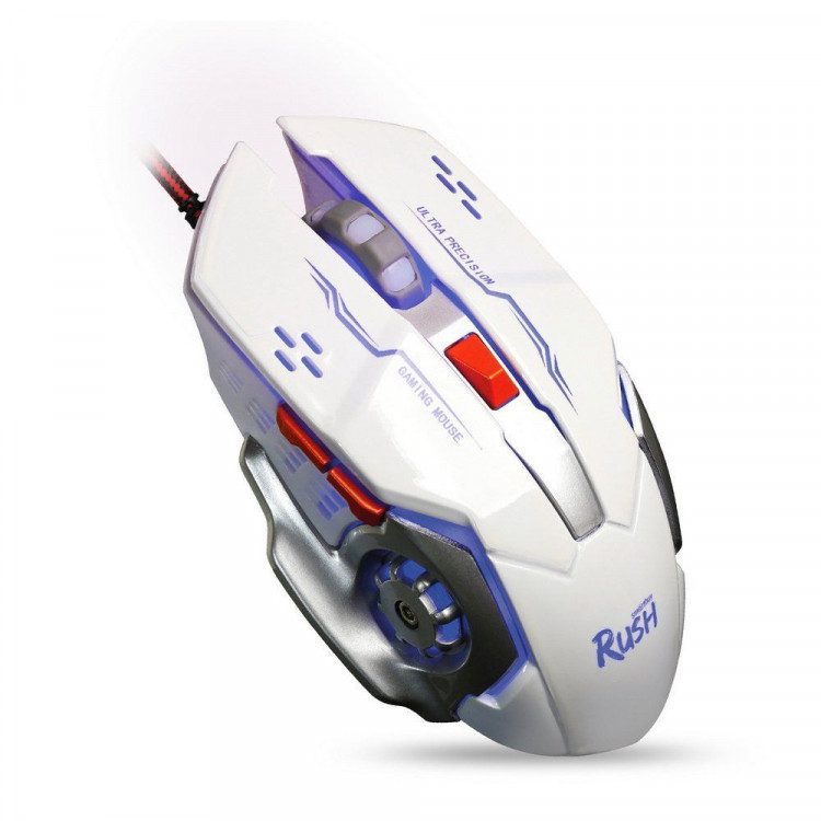 Мышь проводная игровая SMARTBUY Rush Avatar белый + подсветка