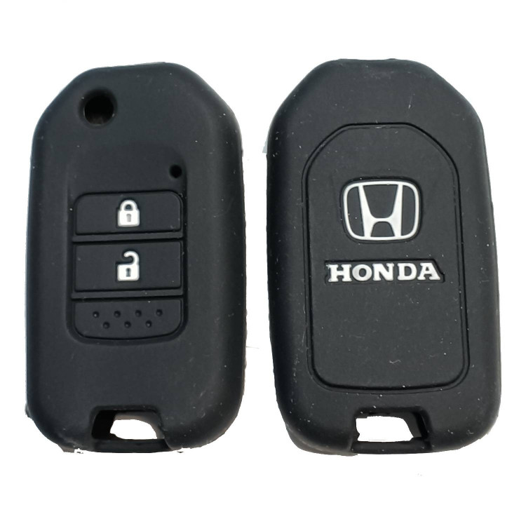 Чехол силиконовый выкидного ключа HONDA 2 кнопки (с лого)