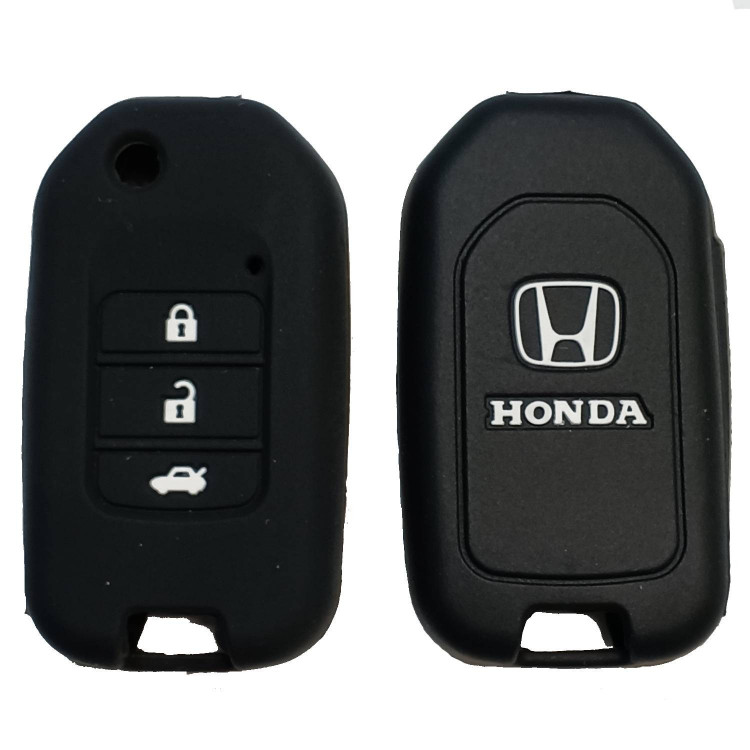 Чехол силиконовый выкидного ключа HONDA 3 кнопки (с лого)