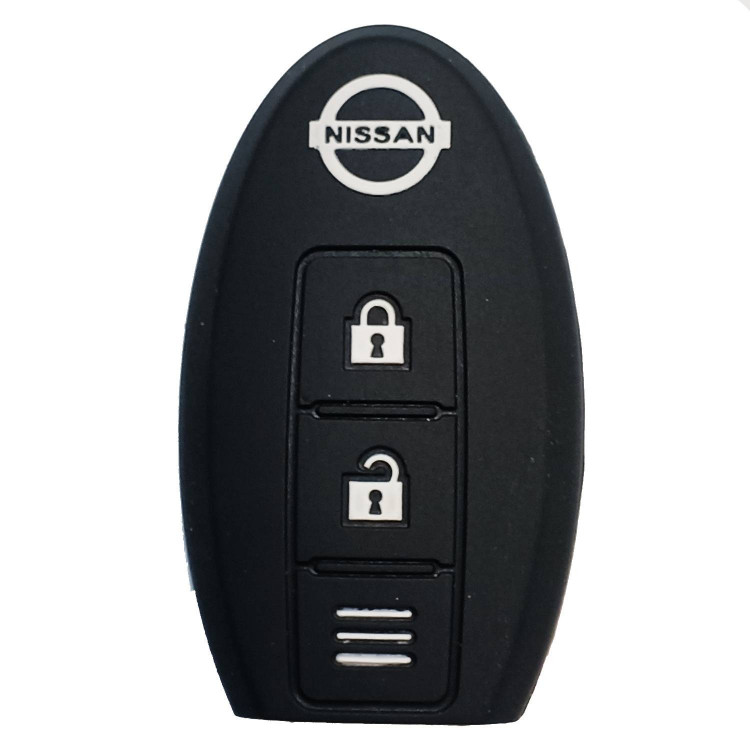 Чехол силиконовый смарт ключа NISSAN 2 кнопки (с лого)