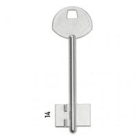 Заготовка дверного ключа Гардиан-1 GRD1D 82*22,4*14,4 мм