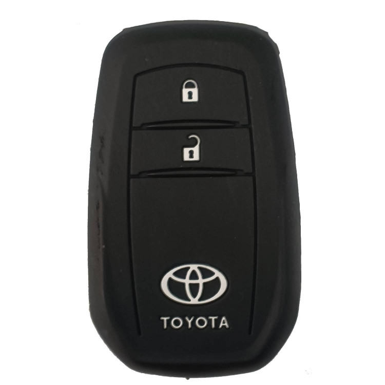 Чехол силиконовый смарт ключа TOYOTA 2 кнопки (с лого)
