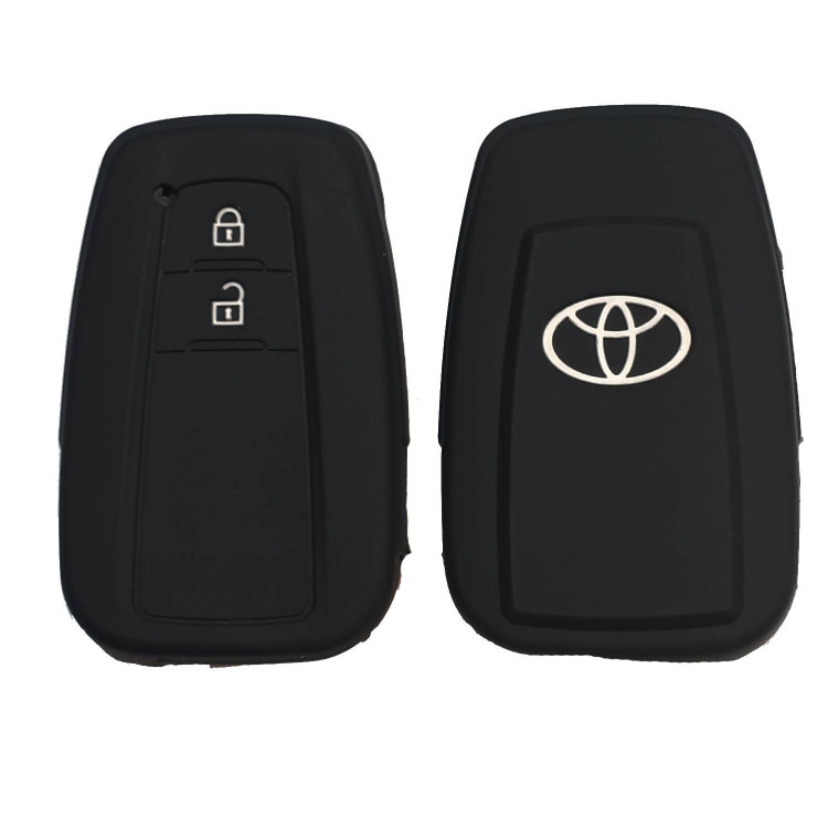 Чехол силиконовый смарт ключа TOYOTA 2 кнопки (с лого)