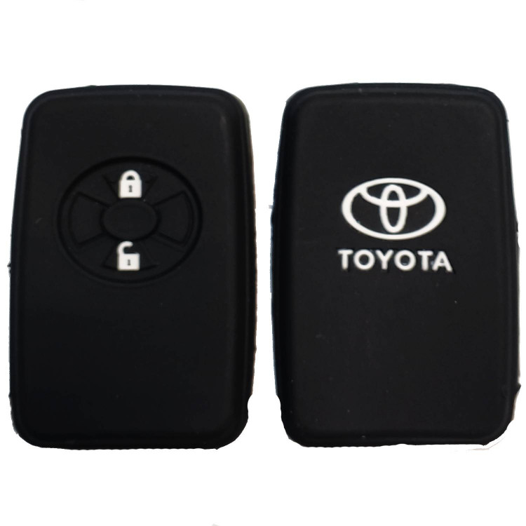 Чехол силиконовый смарт ключа TOYOTA 2 кнопки (с лого)