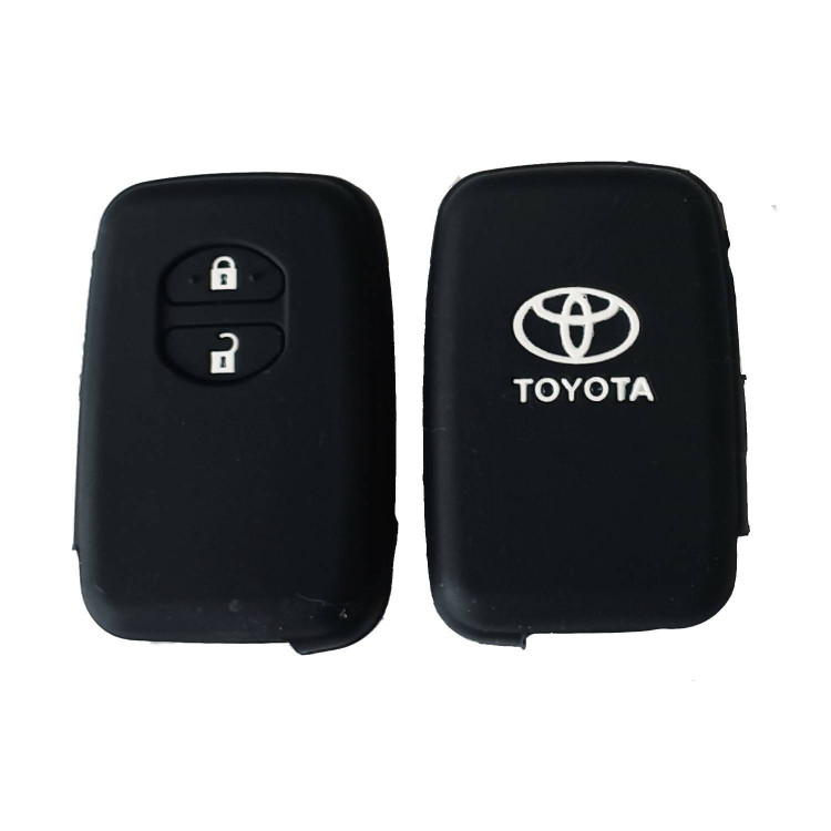 Чехол силиконовый смарт ключа TOYOTA 2 кнопки (с лого)