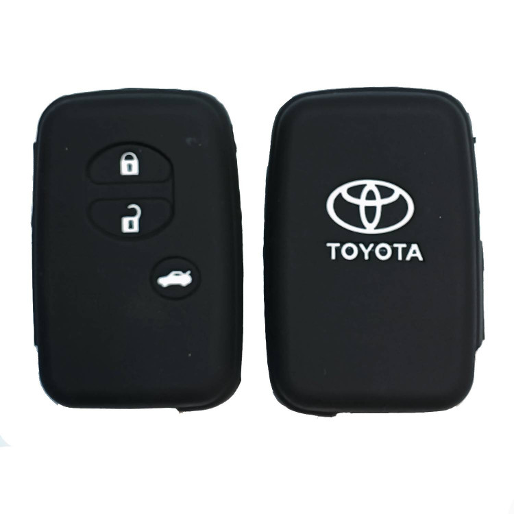 Чехол силиконовый смарт ключа TOYOTA 3 кнопки (с лого)