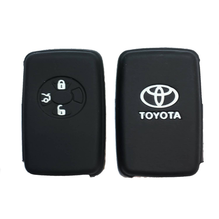 Чехол силиконовый смарт ключа TOYOTA 3 кнопки (с лого)