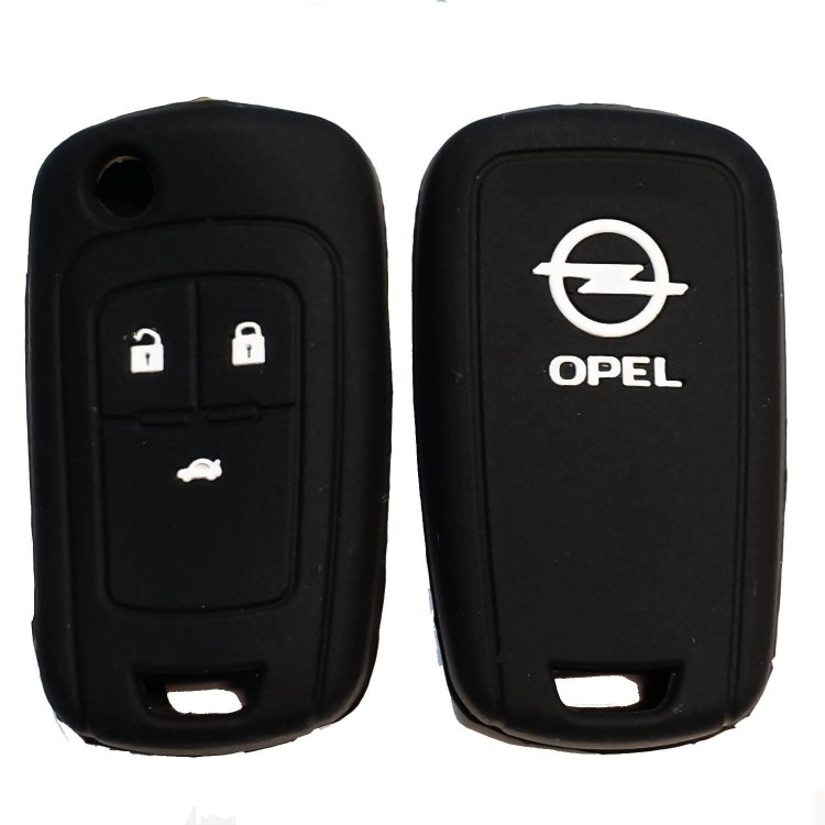 Чехол силиконовый выкидного ключа OPEL 3 кнопки (с лого)