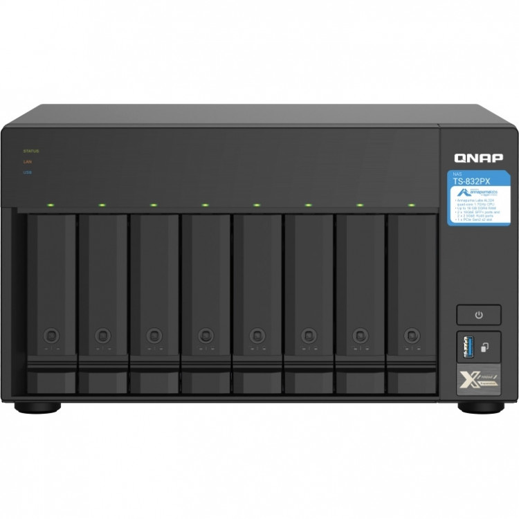 Сетевое хранилище без дисков QNAP TS-832PX (TS-832PX-4G)