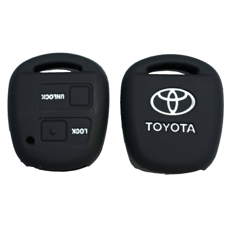 Чехол силиконовый невыкидного ключа TOYOTA 2 кнопки (с лого)