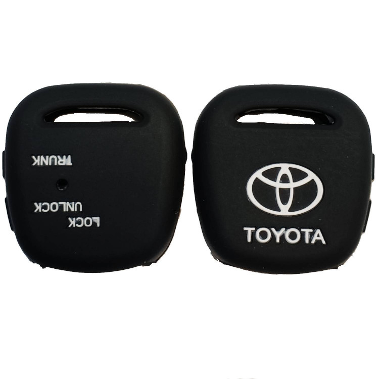 Чехол силиконовый невыкидного ключа TOYOTA 2 кнопки (с лого)