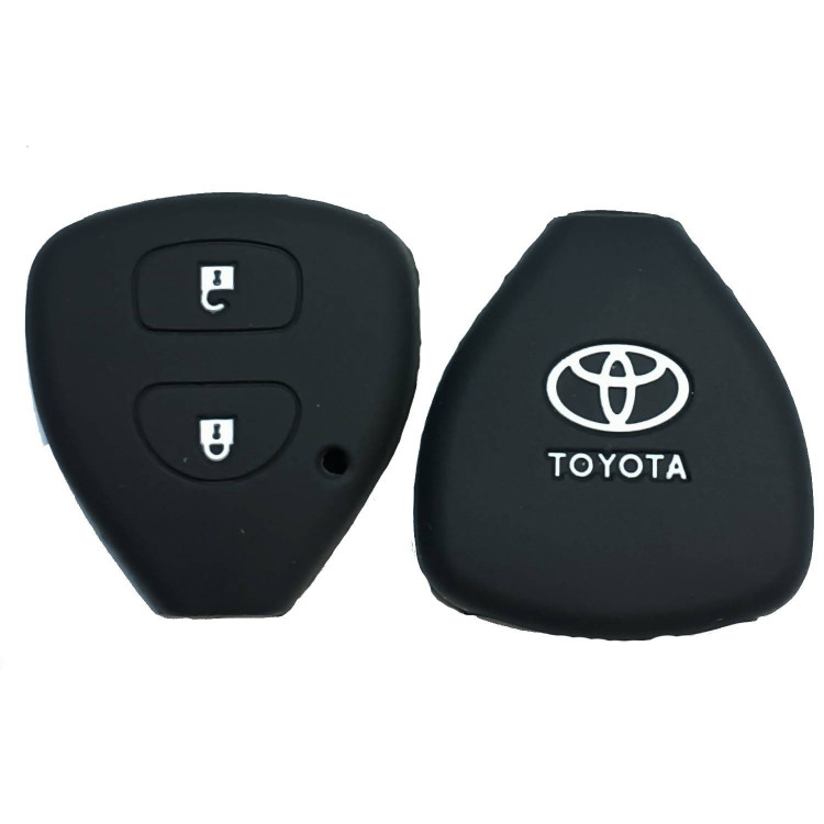 Чехол силиконовый невыкидного ключа TOYOTA 2 кнопки (с лого)